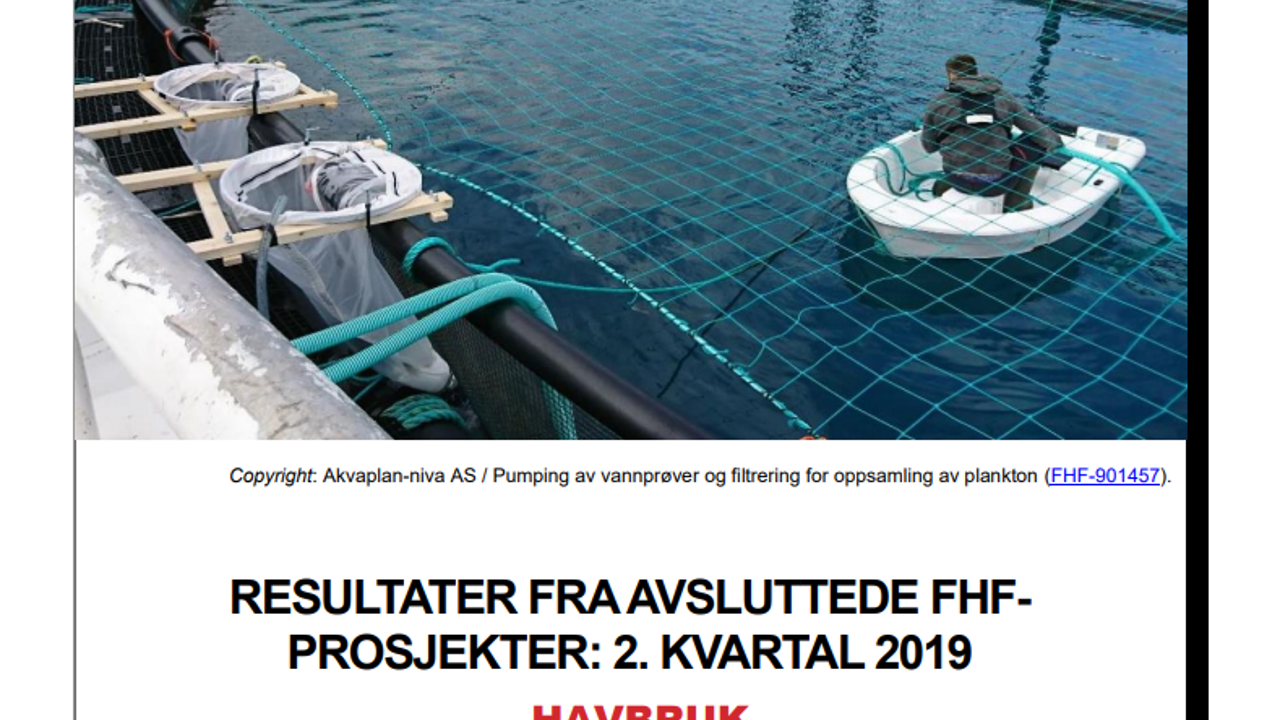 Resultater Fra Avsluttede FHF Prosjekter 2 Kv 2019