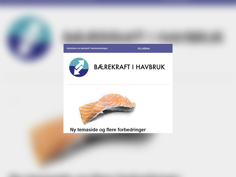 Bærekraftportalen for havbruk er blitt videreutviklet, og det er etablert tidsserier for flere nye indikatorer.